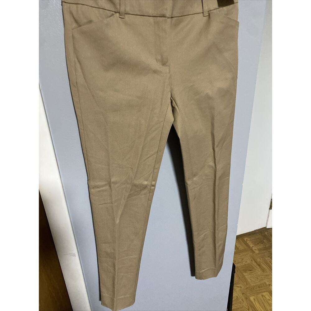 7th Avenue NY&C Womens The Audrey Pant Khaki Size 2 Ankle Slim Leg